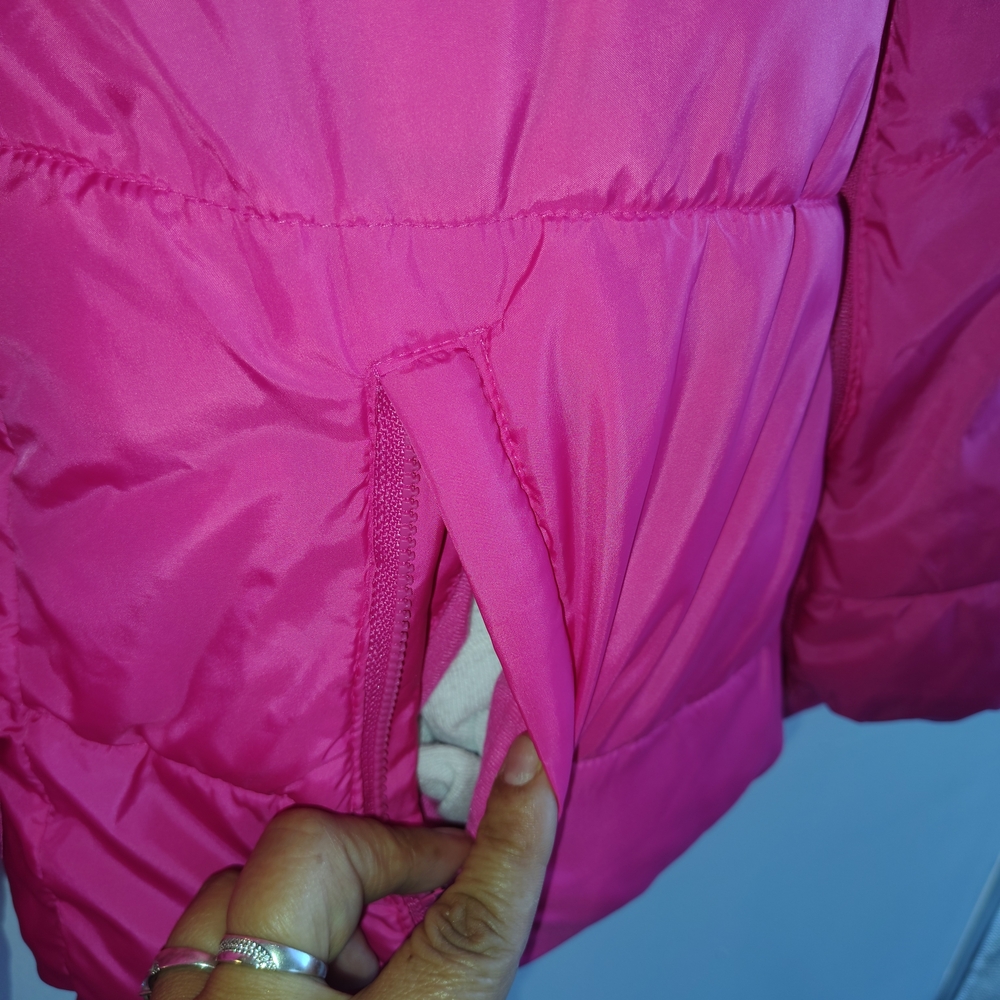 All in Motion Bright Pink Kids Puffer Jacket - Picture 4 of 6